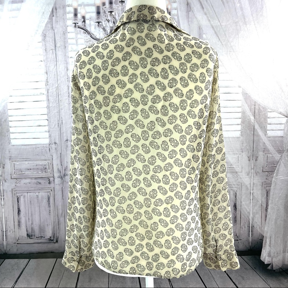 Zara Skull Long Sleeve Button Up - Picture 2 of 6